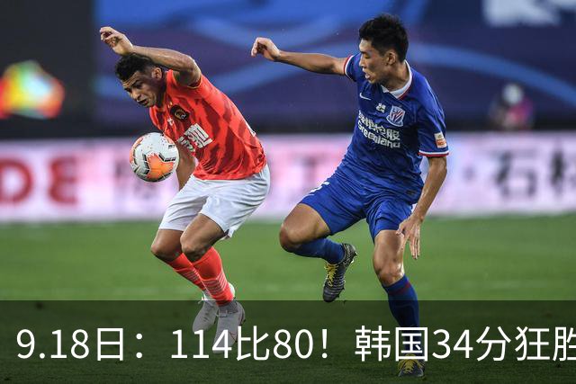9.18日：114比80！韩国34分狂胜约旦晋级4强，中国男篮收到两个坏消息，李贤重这关怎么过